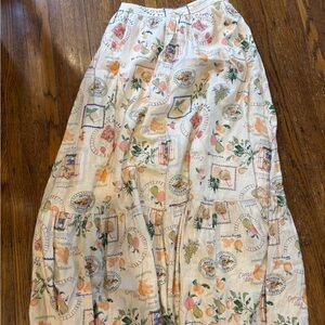 Abercrombie floral maxi skirt with pockets NWT small